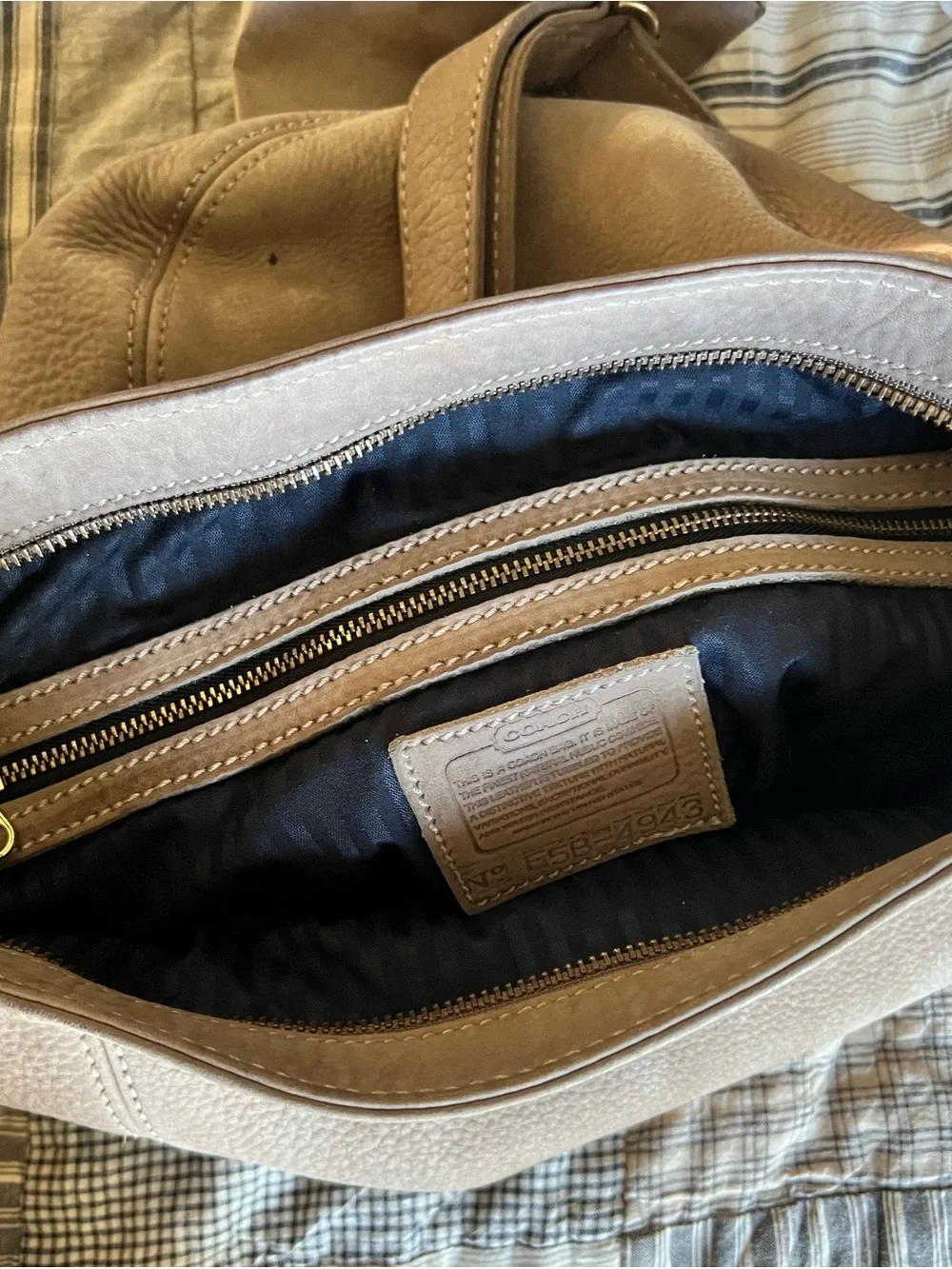 Vintage Coach Sonoma Style 4943 Soft Bucket Nubuc Leather in Sand